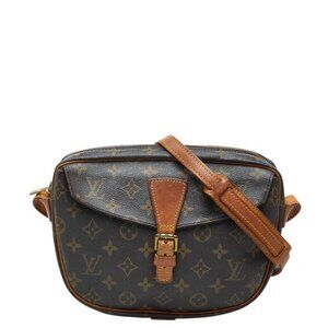 Louis Vuitton Monogram Genefille PM Crossbody Shoulder Bag Brown